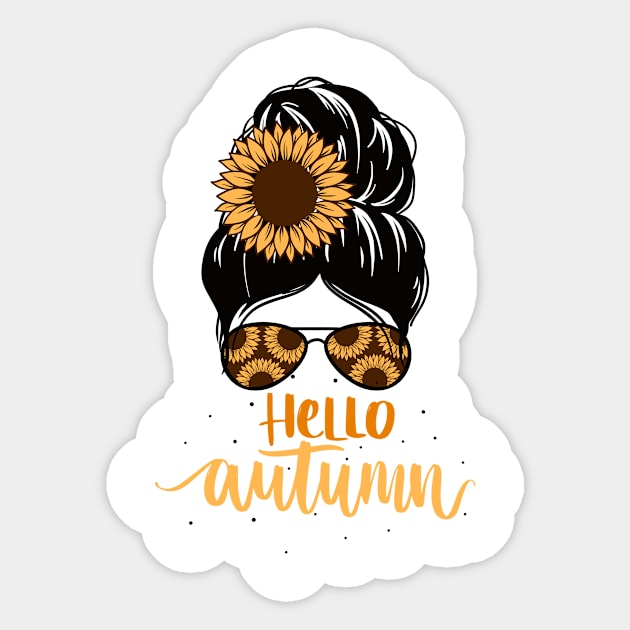 Hello Autumn Sticker by Nicole James